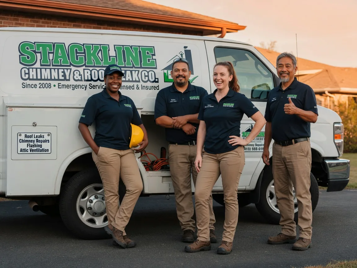 Chimney flashing repair company in Oden, MI